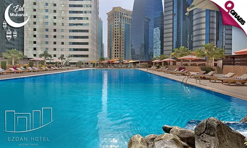 Eid Al Adha Lunch OR Dinner Buffet + Pool Acess in Ezdan Hotel West Bay Towers!